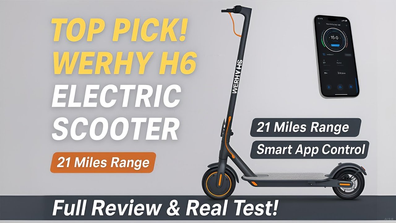 WERHY H6 Electric Scooter Review | Real Test, App Features & Range