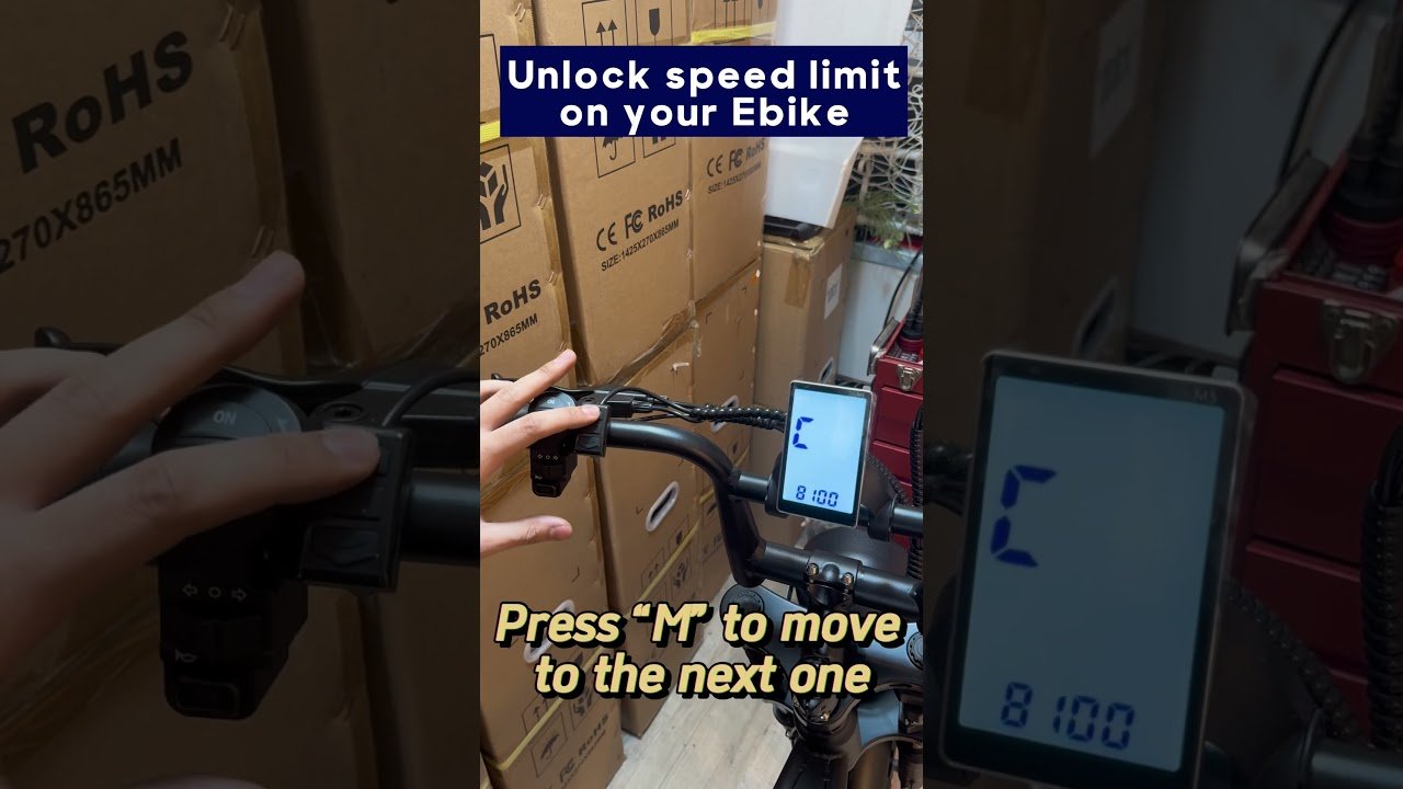 Tutorial: How to remove speed limit on your Ebike (M5 Display) #ebike