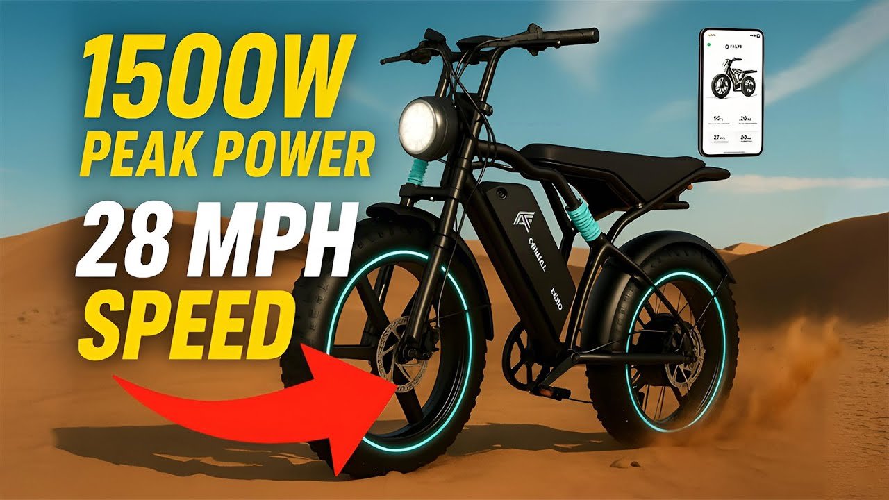 TST R002 Electric Bike Review | 1500W Peak Power, 28MPH Speed & 60 Miles Range