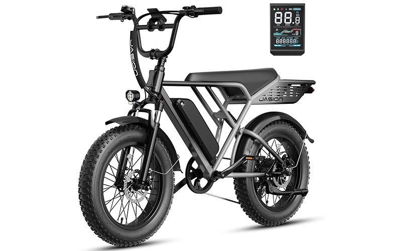 Jasion RetroVolt — retro moped-style 20×4.0 fat-tire e-bike