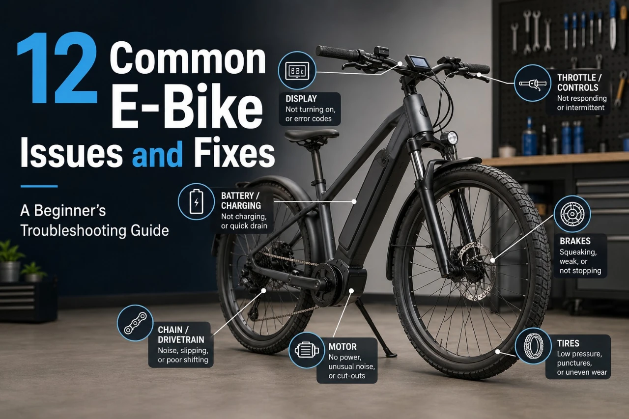 12 Common E-Bike Issues and Fixes