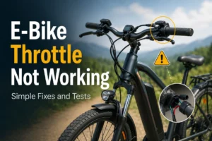 E-Bike Throttle Not Working? Simple Checks Before Replacing Parts