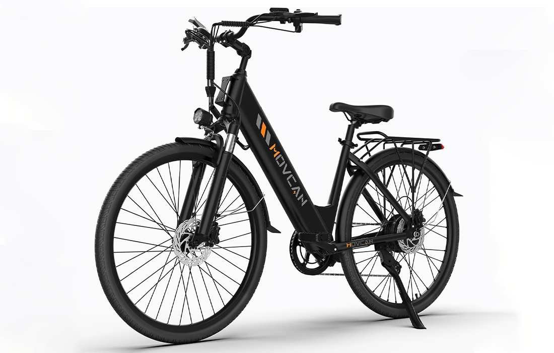 Movcan V80 step-through electric bike with 26-inch wheels
