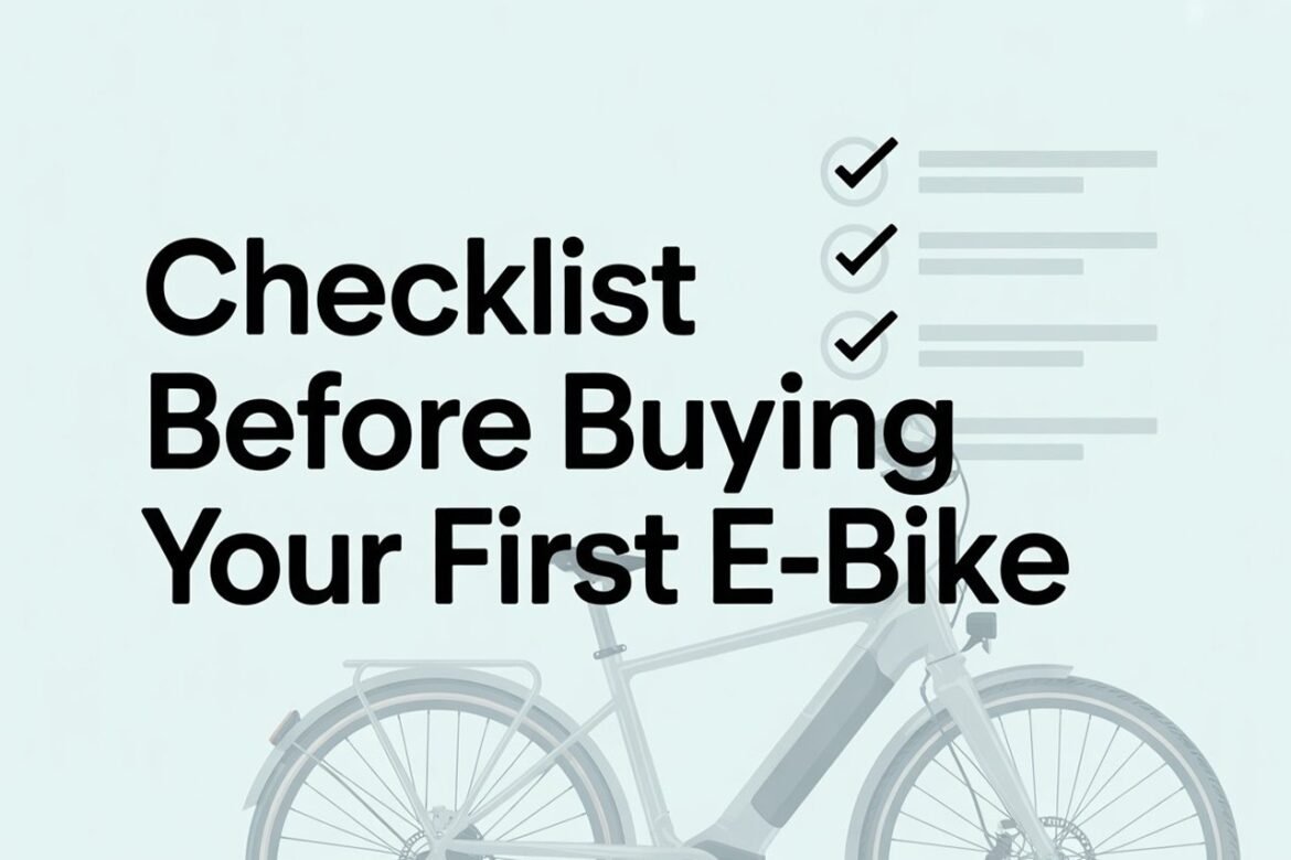 Lista de verificación antes de comprar su primera bicicleta electrónica