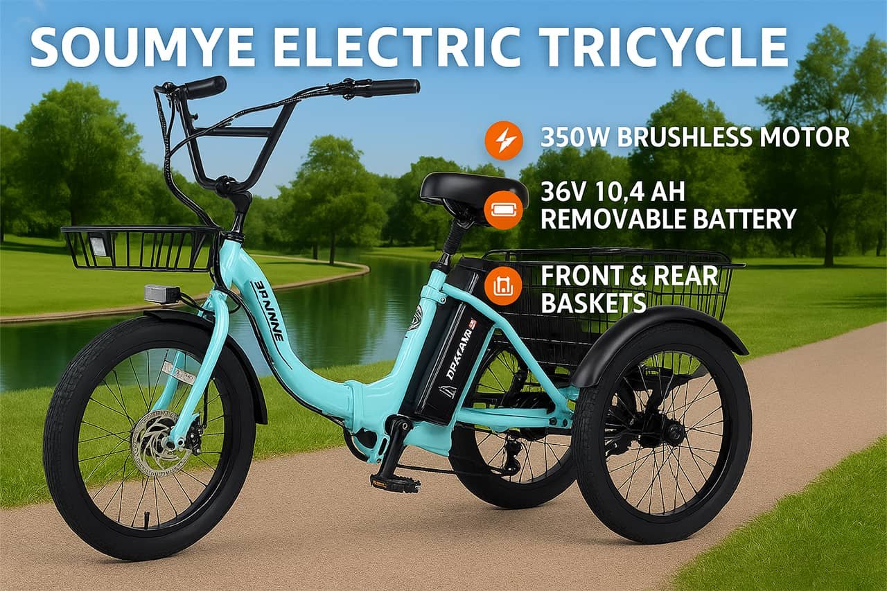 Soumye S186 Electric Tricycle Review: Comfort, Stability & Cargo Power
