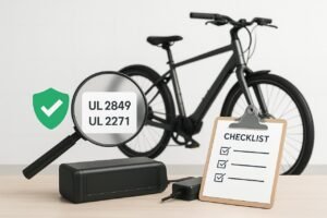 How to Check If Your E-Bike and Battery Are UL-Certified? (No Magnifying Glass Needed!) The Fast Way to Verify UL 2849/2271 on Any E-Bike: Labels, Database, Proof