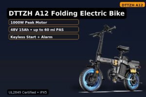 Is the DTTZH A12 Worth It? Real-World Test of this 14-Inch Folder DTTZH A12 Folding Electric Bike Review: Power, Comfort and City Savvy