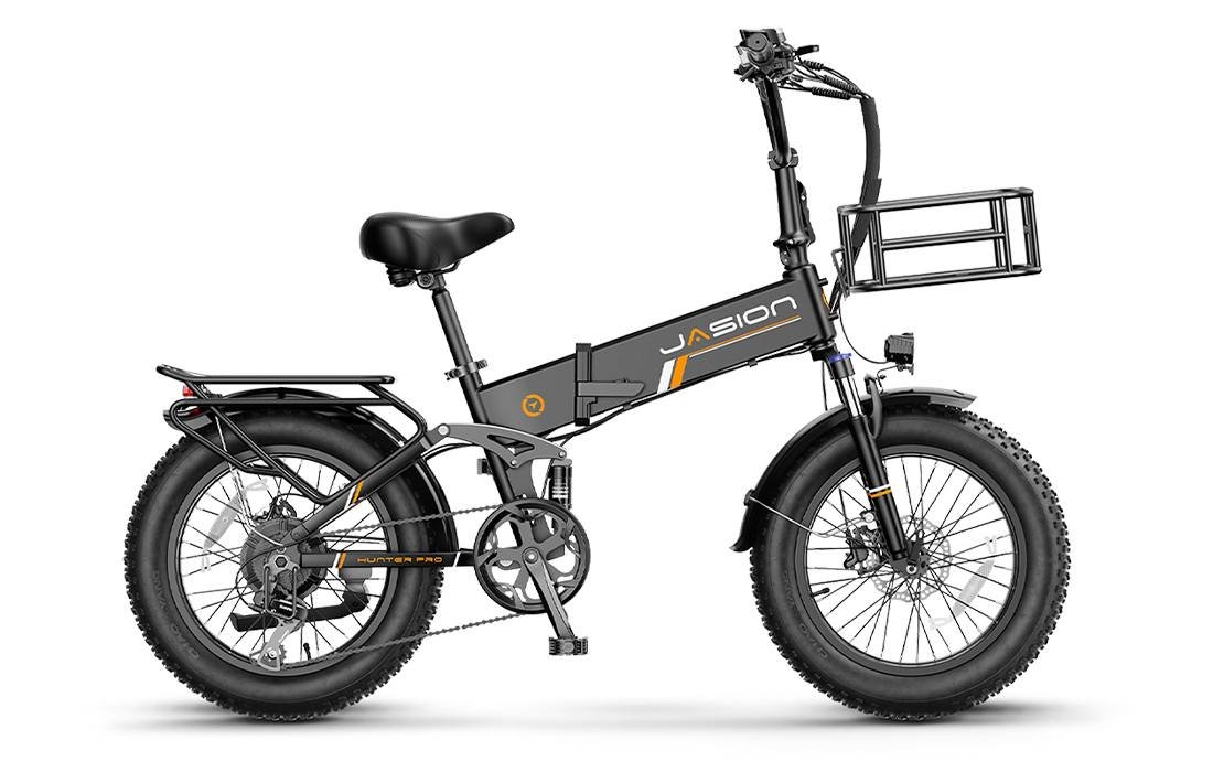 Jasion Hunter Pro full-suspension 20x4 foldable e-bike with app control