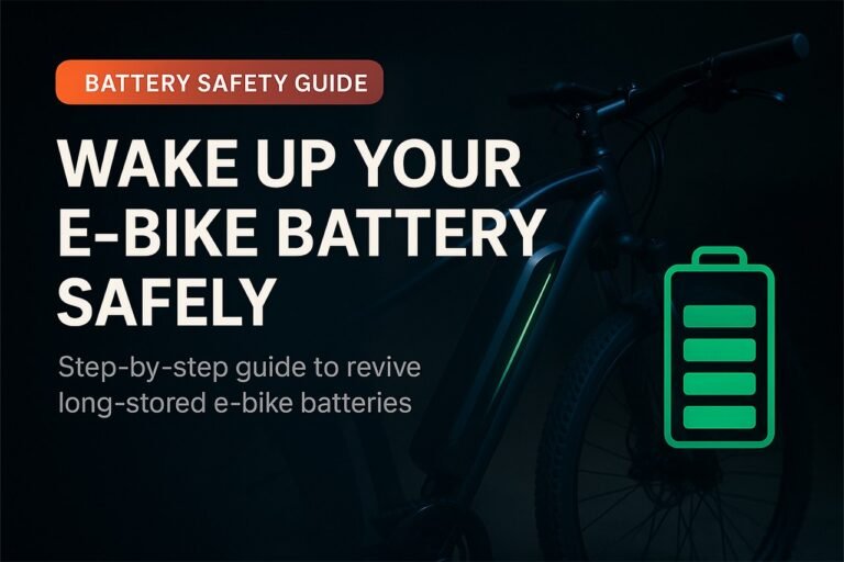 How to “Wake Up” a Long-Stored E-Bike Battery: Jump-Start Your Rolling Relic!