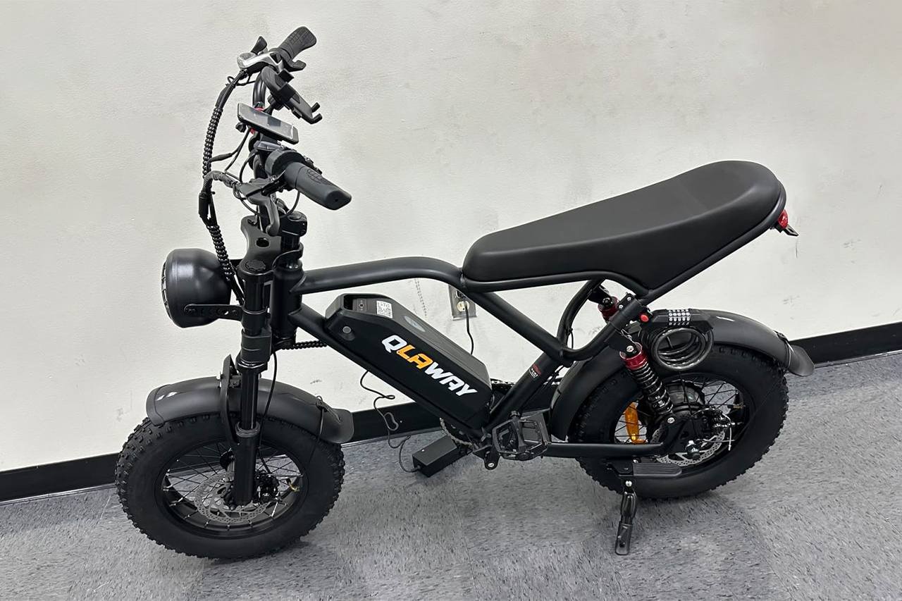 Qlaway BK20 Review 750W Fat Tire E Moped Full Suspension
