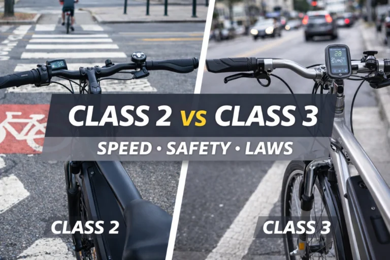 Class 2 vs Class 3 E-Bikes: Speed, Safety, Legal Reality & Mistakes