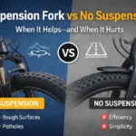 Suspension Fork vs No Suspension E-Bikes: When Comfort Helps—and When It Hurts