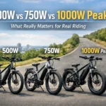 500W vs 750W vs 1000W Peak E-Bikes