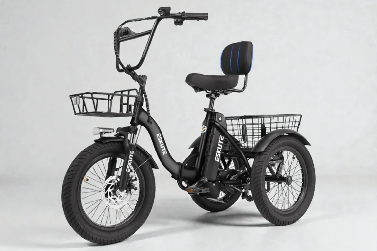 ESKUTE T300 E-Trike Review: Stable Comfort + Cargo for Daily Errands
